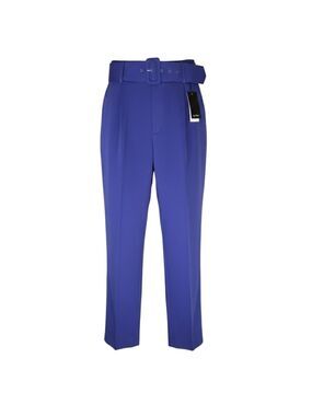 One n More Purple Belted Dress Pants Small | Pleated Workwear NWT